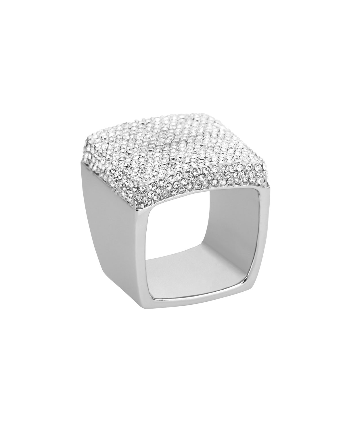 Michael Kors Pave Ring Silver Color in Metallic Lyst