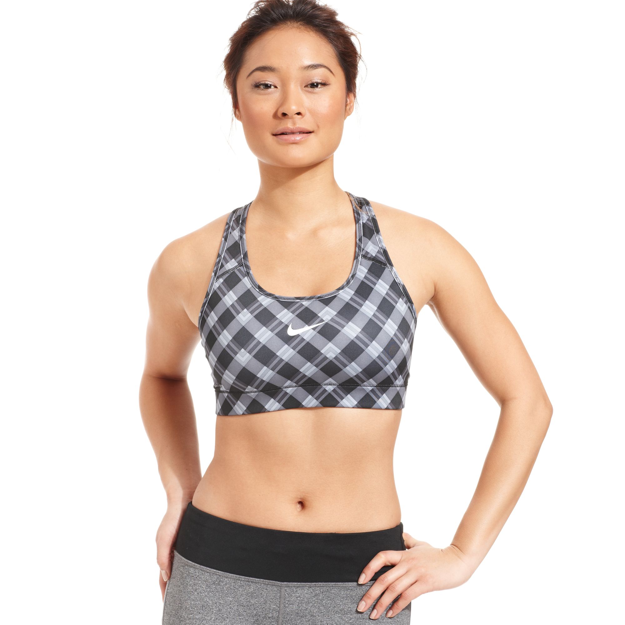 nike plaid sports bra