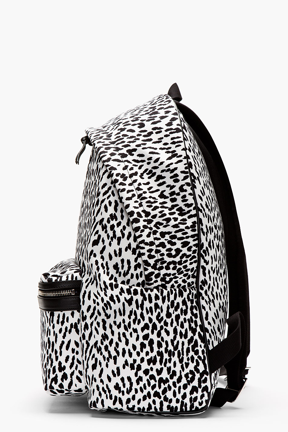 vans black leopard print backpack
