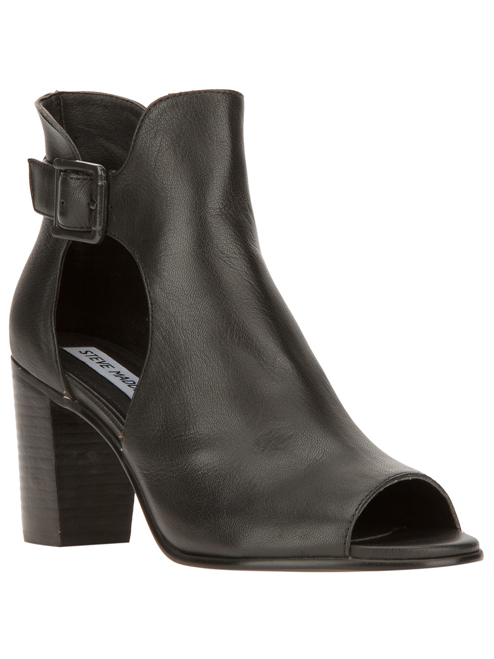 steve madden black booties with zipper