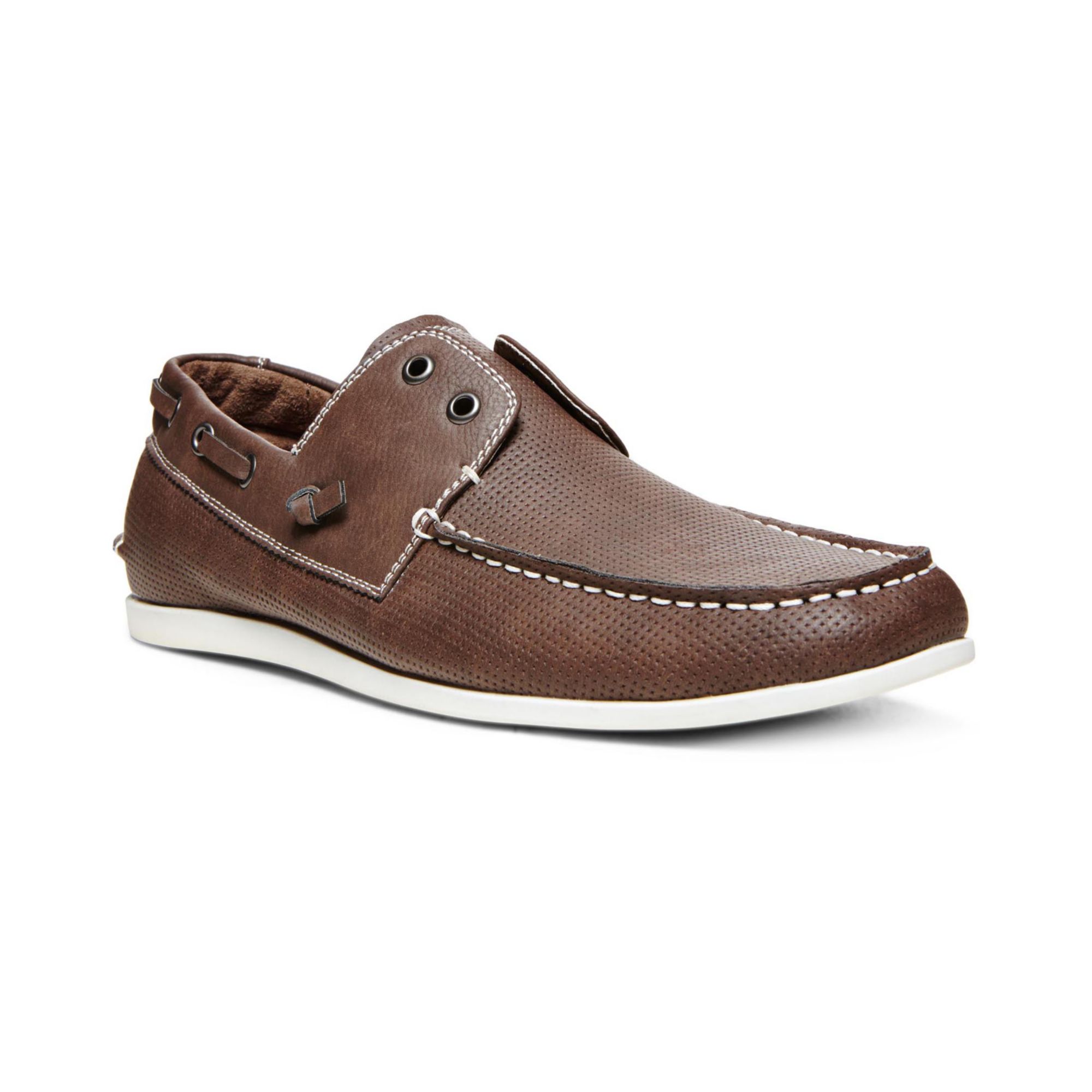 Steve Madden Madden Game On Boat Shoes in Brown for Men | Lyst