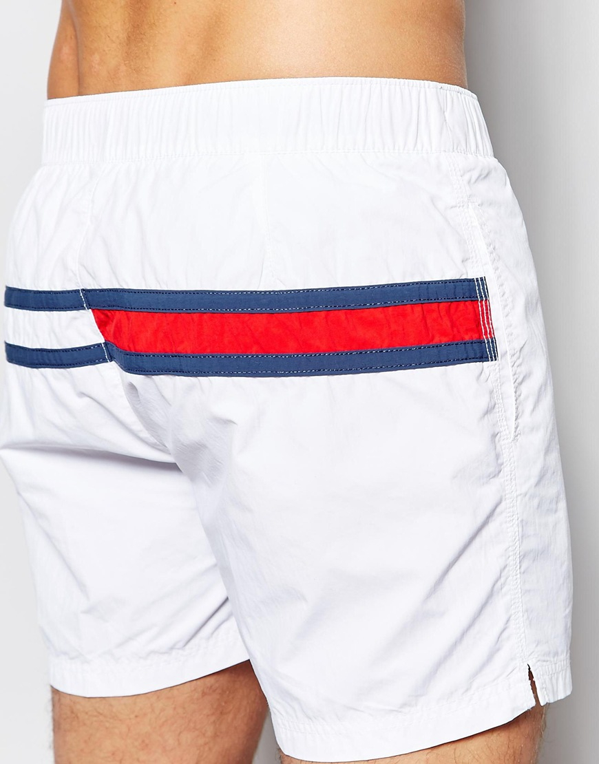 white tommy hilfiger swim trunks