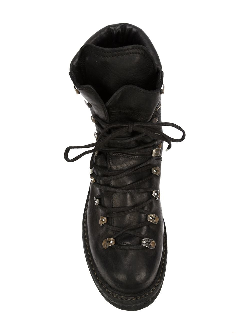 Guidi LaceUp HorseLeather Hiking Boots in Black for Men Lyst