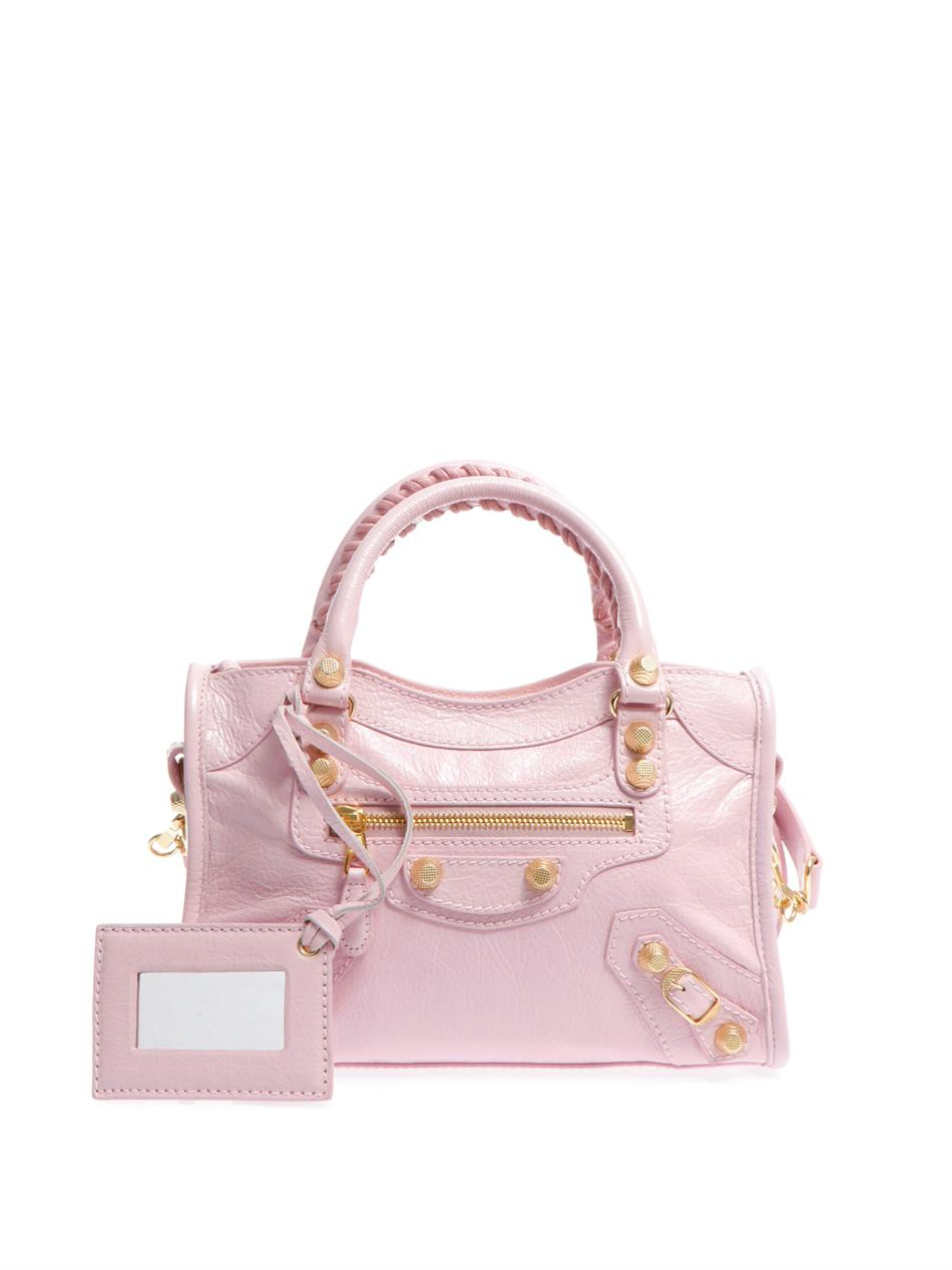 Balenciaga Giant Mini City Bag in Pink - Lyst