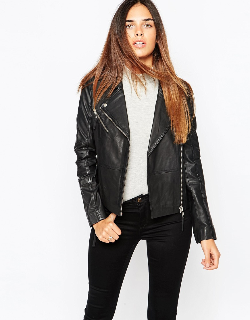Warehouse Leather Jackets Cairoamani Com Warehouse Ultimate Leather Jacket In Black Lyst