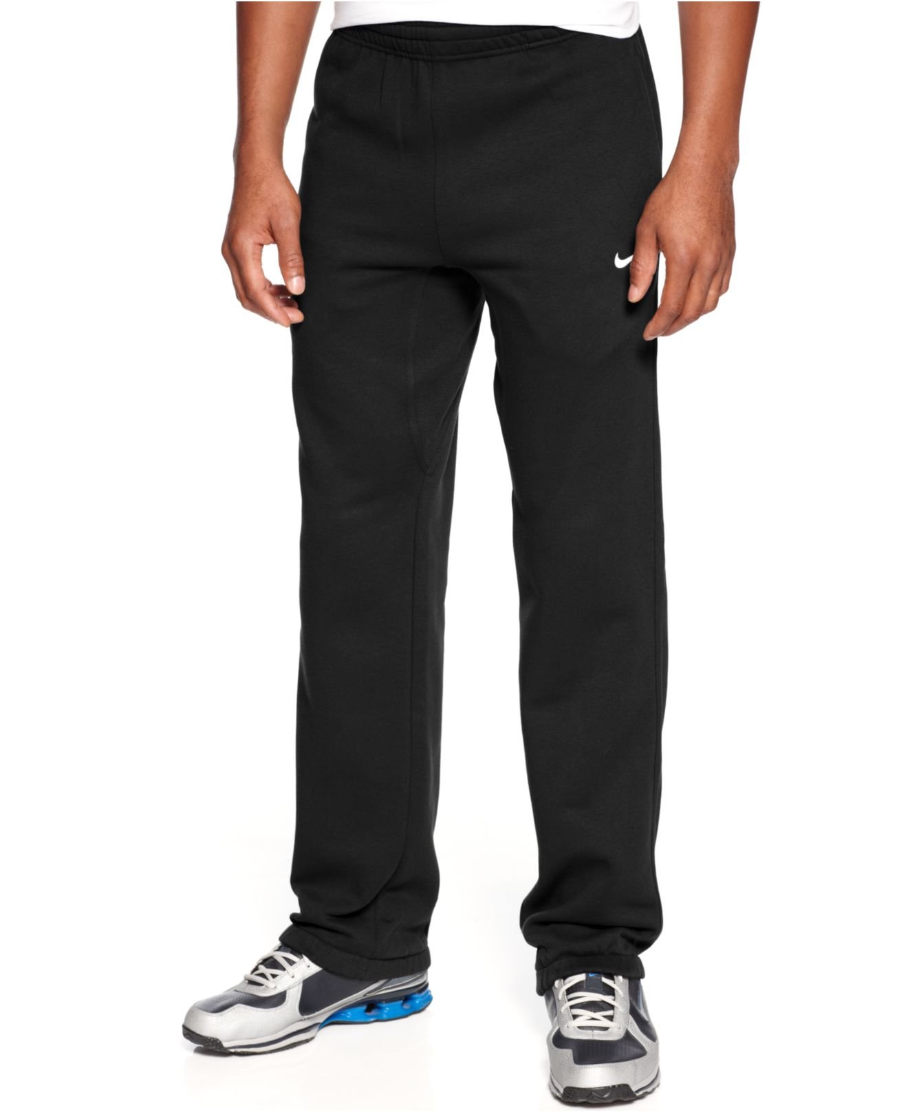 Nike Men's Fleece Cuffed Sweatpants in Black for Men - Save 25% | Lyst