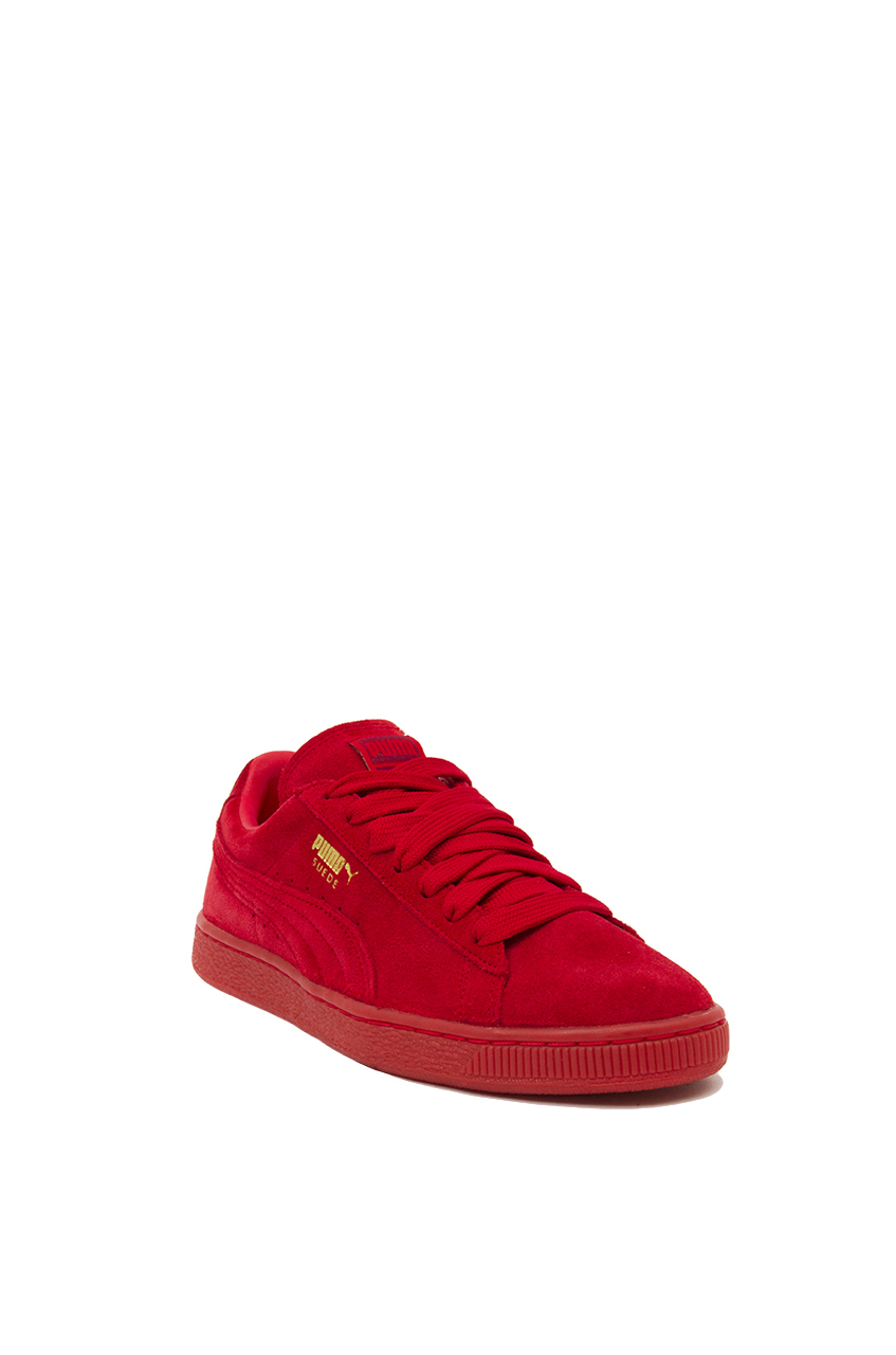 all red low top pumas