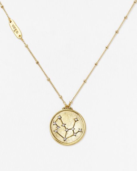 Sequin Astrological Star Map Necklace 18 in Gold (Virgo) Sequin Astrological Star Map Necklace 18 in Gold (Virgo)