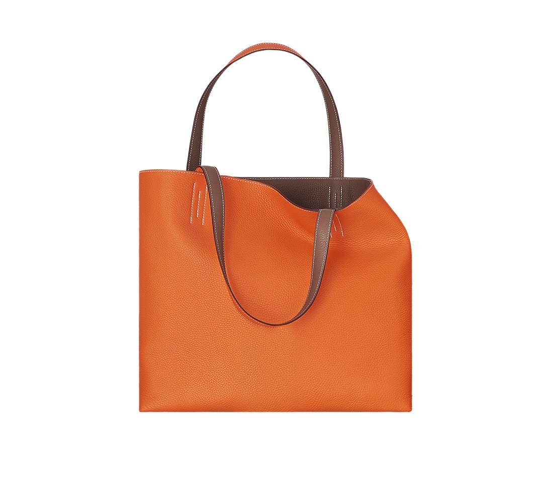 Herms Double Sens 36 in Brown (orange/taupe) | Lyst  