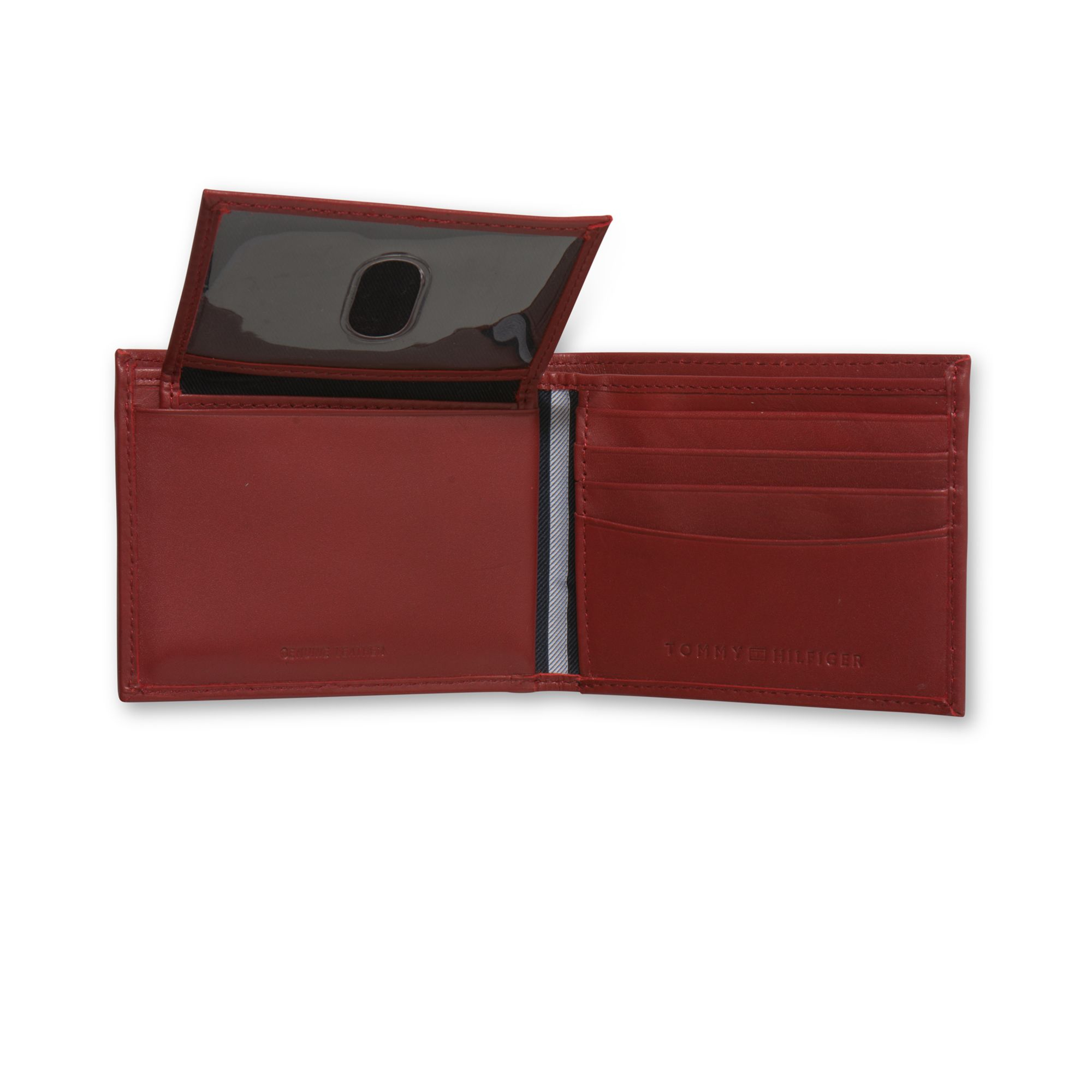 tommy hilfiger men's leather passcase billfold wallet