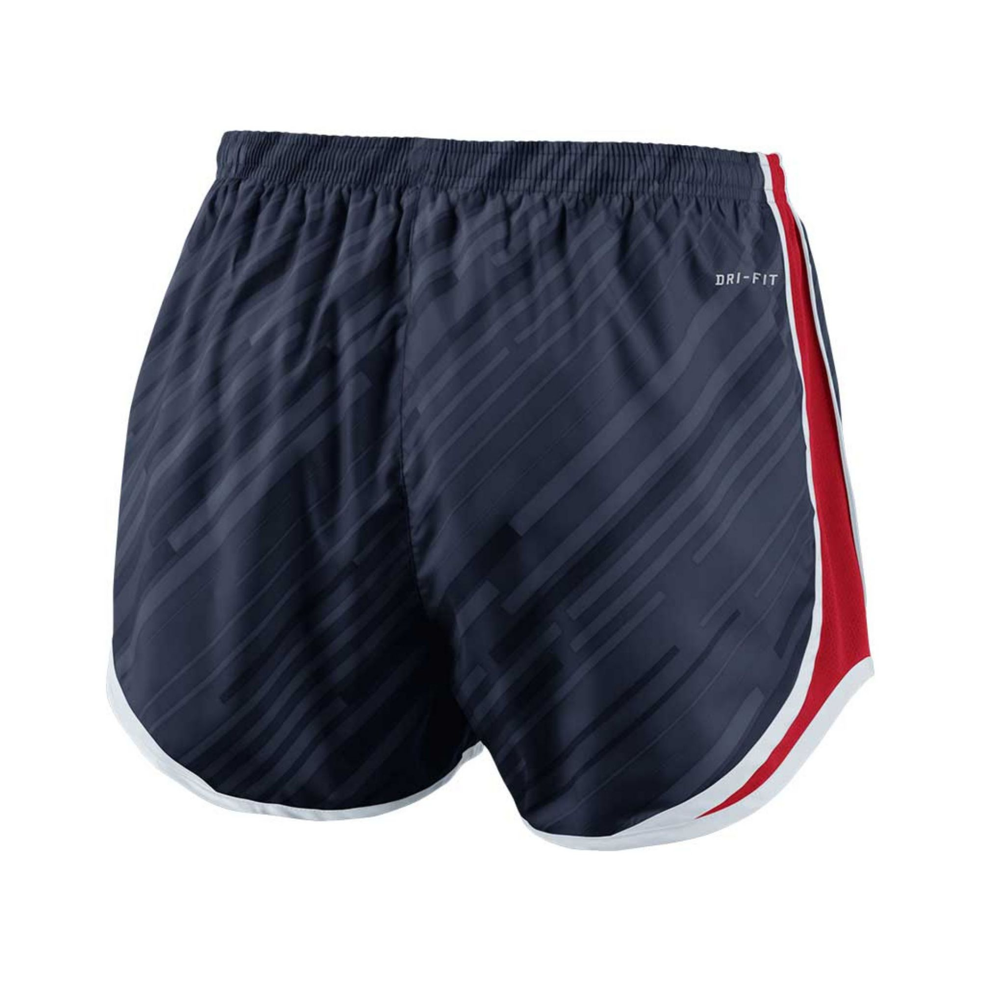 navy blue and red nike shorts