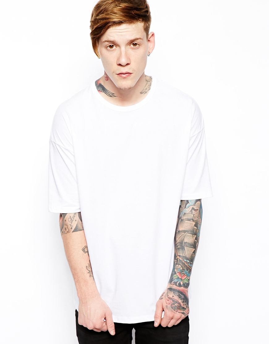 oversized mens white t shirt