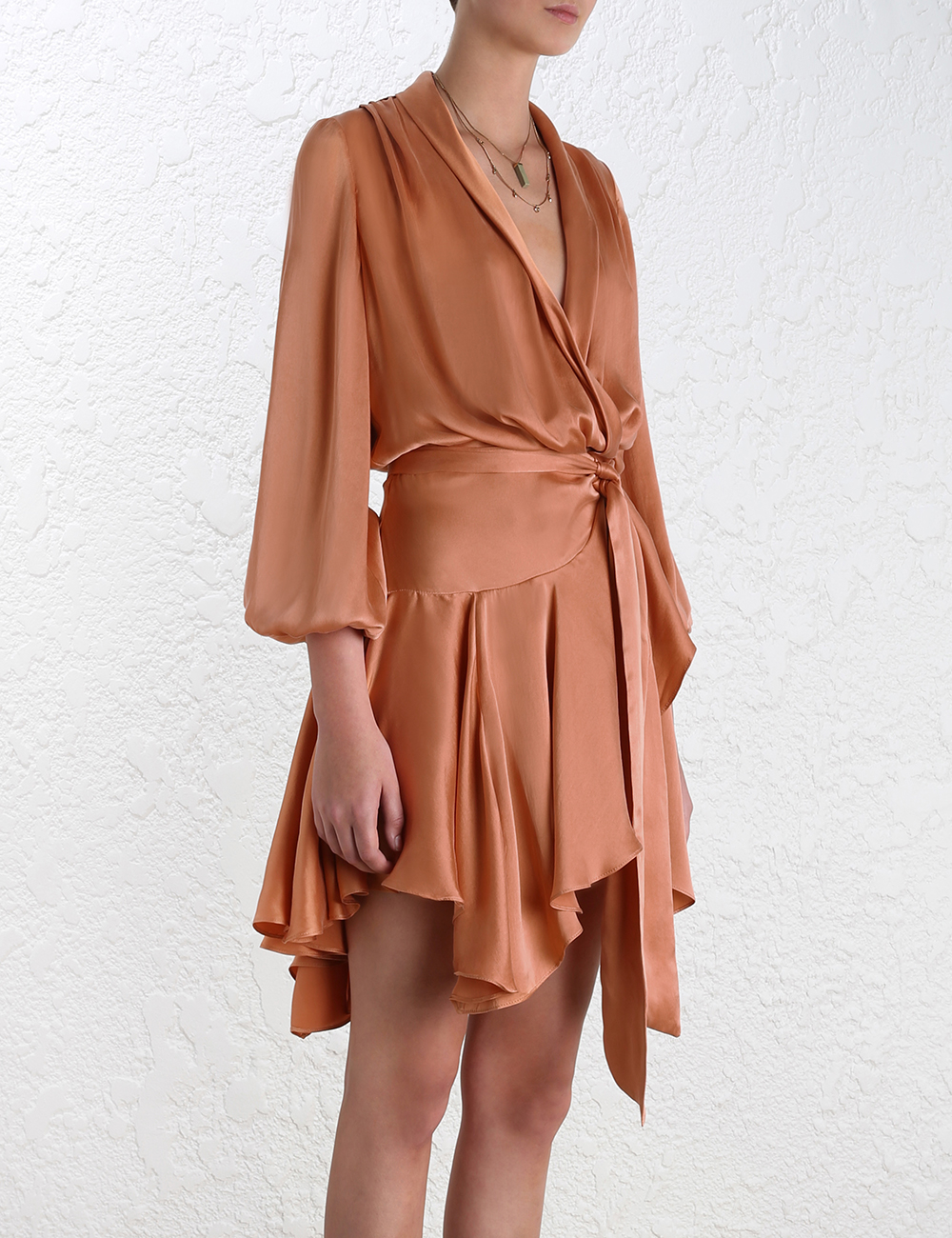 zimmermann sueded robe dress