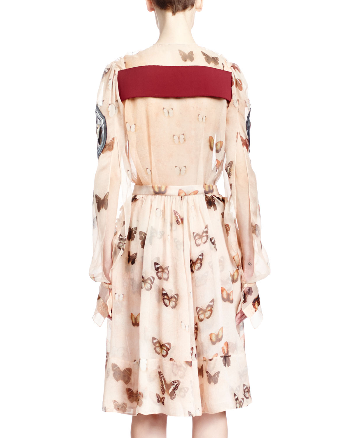 long sleeve butterfly dress
