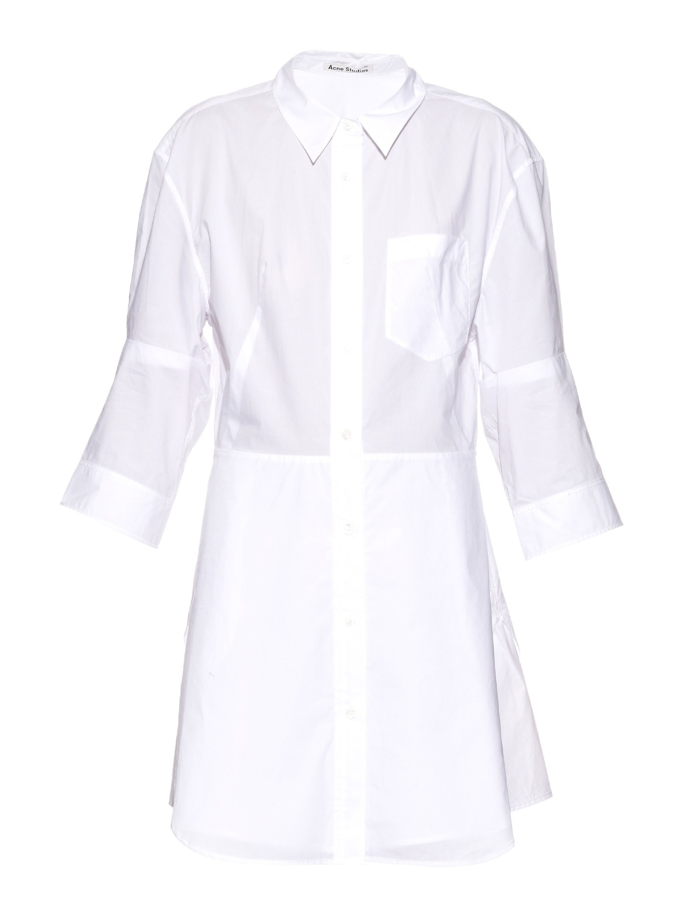 acne button down dress