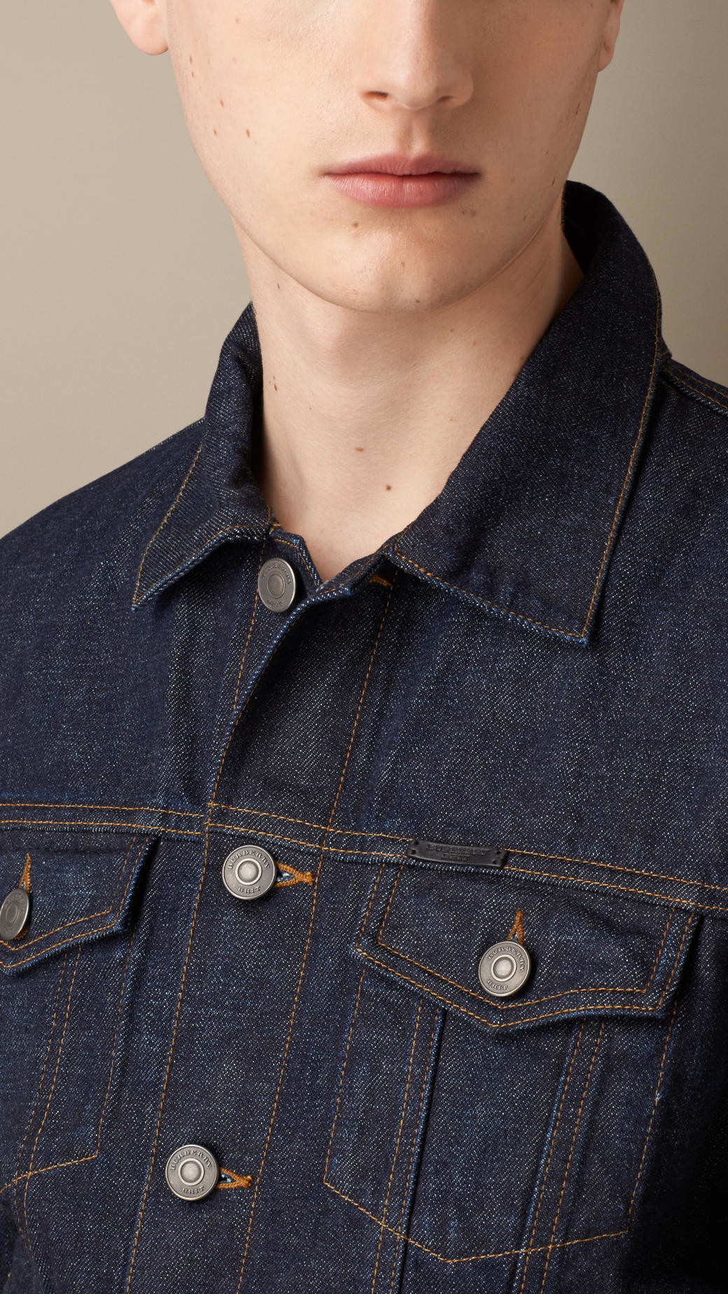 Burberry Japanese Selvedge Denim Jacket in Blue for Men | Lyst