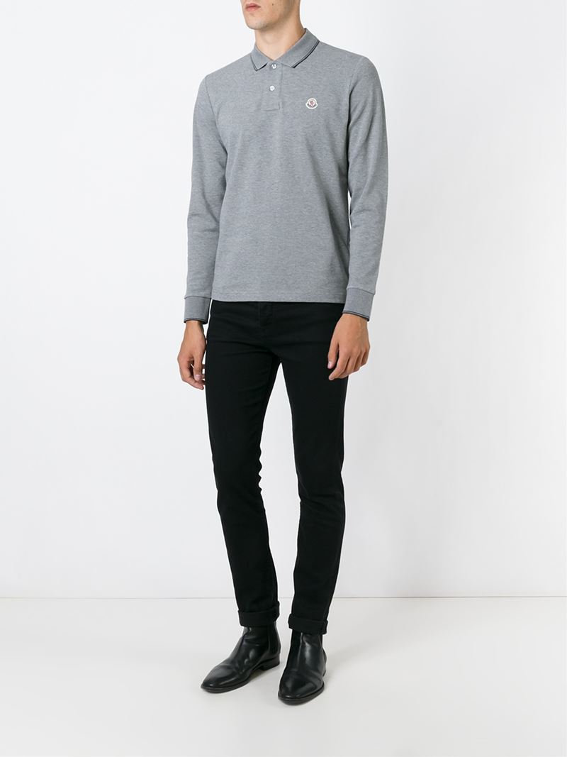 long sleeve polo jumper mens