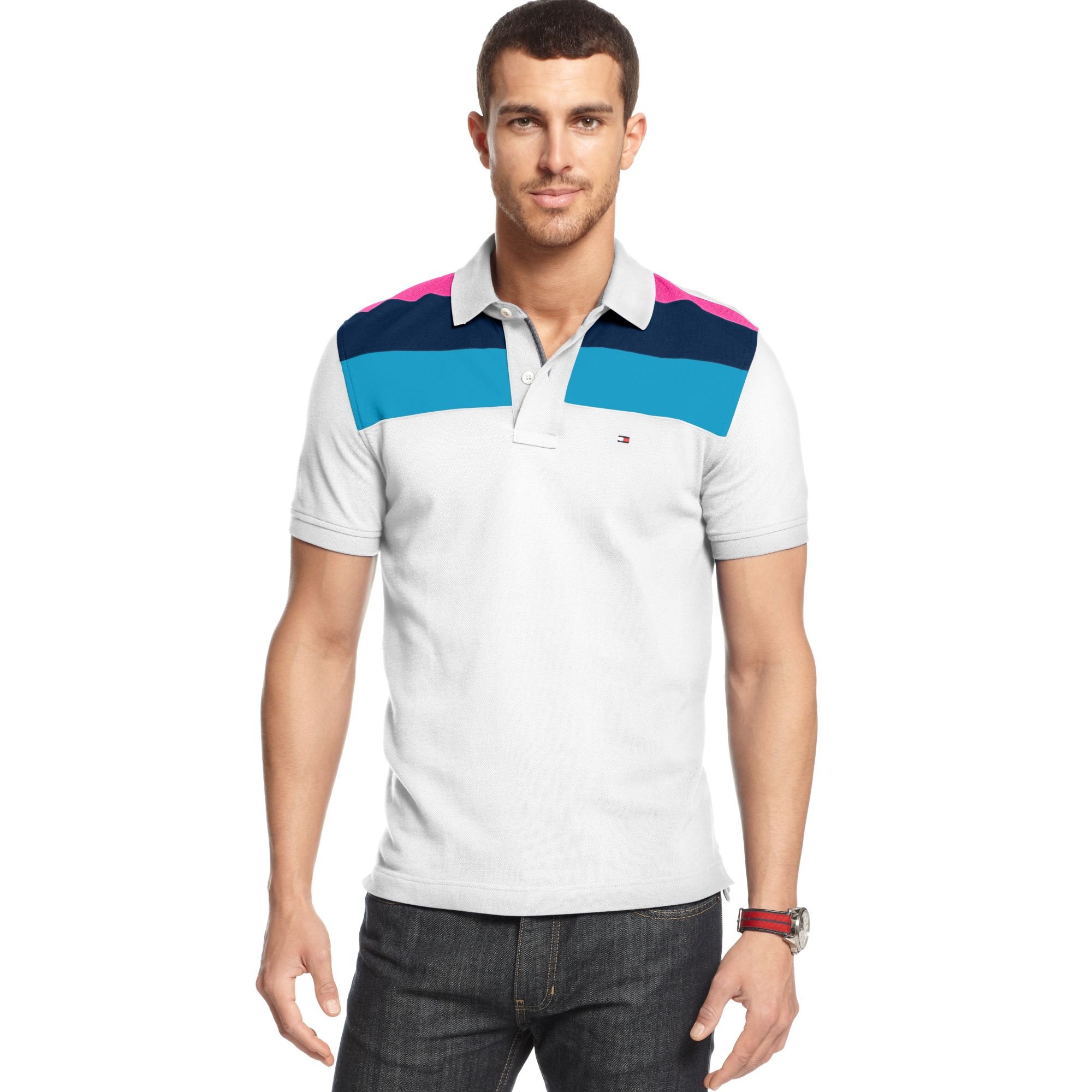 Tommy Hilfiger Slim Fit Marco Polo Shirt in White for Men - Lyst