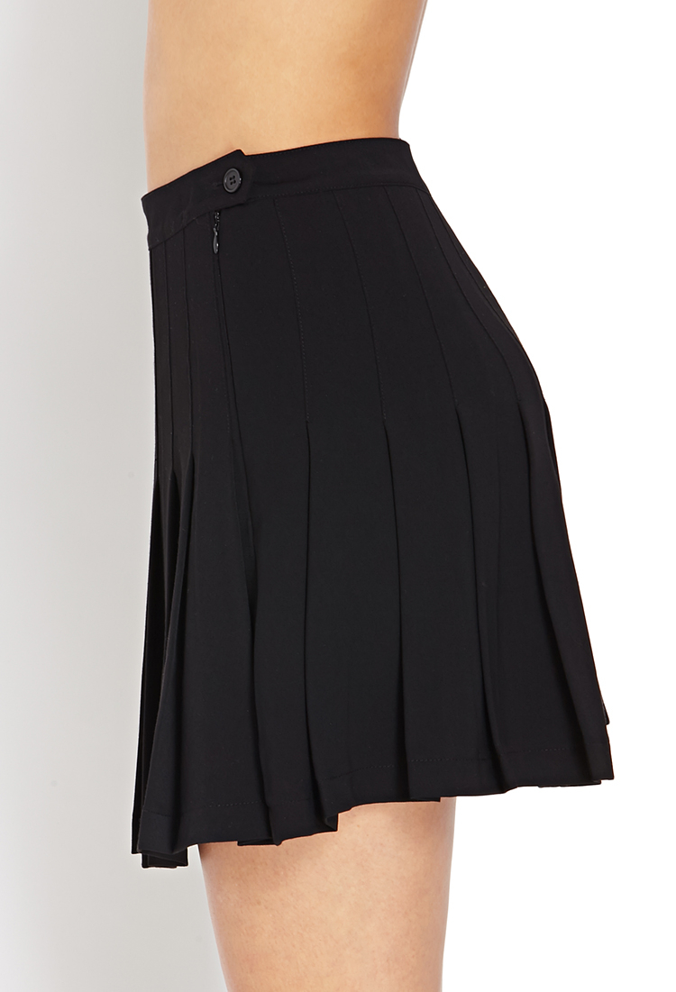 Lyst - Forever 21 Perfect Pleats Mini Skirt in Black