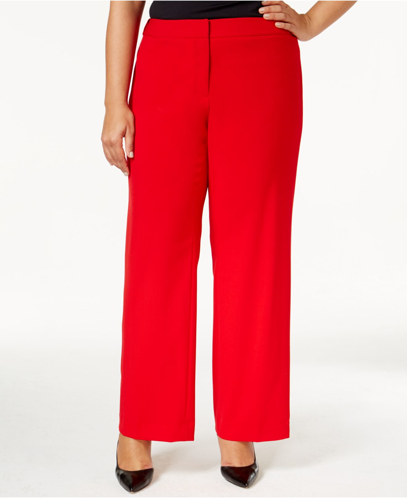 calvin klein plus size red dress