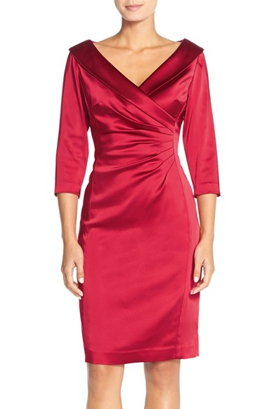 Satin Sheath Dress