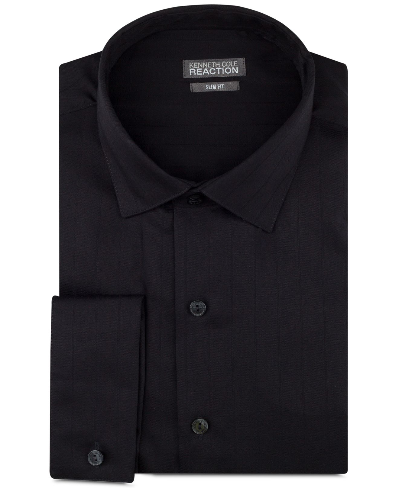 Lyst - Kenneth Cole Reaction Slim-Fit Textured Solid French Cuff Shirt ...