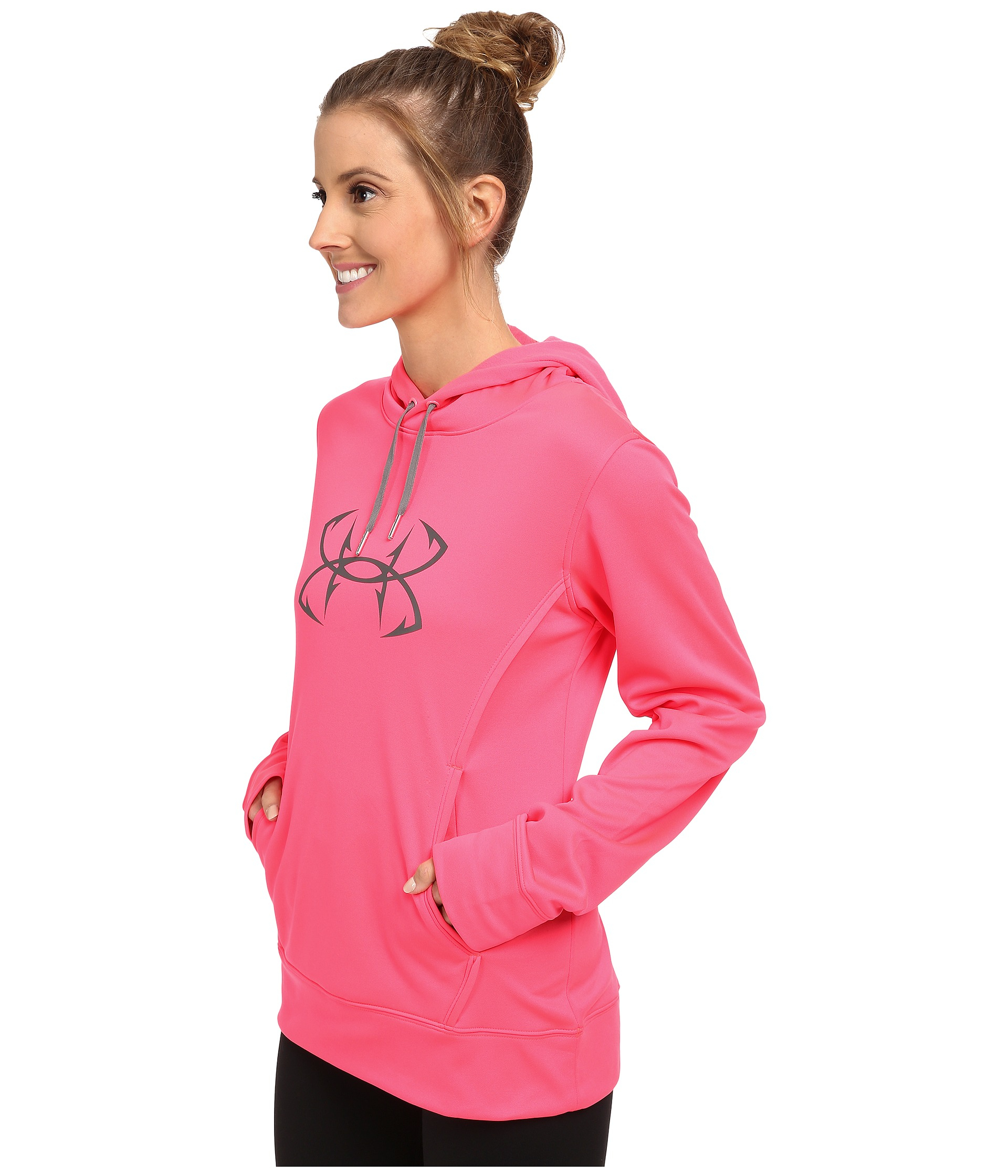 Under armour Us Storm Fish Hook Hoodie in Pink | Lyst