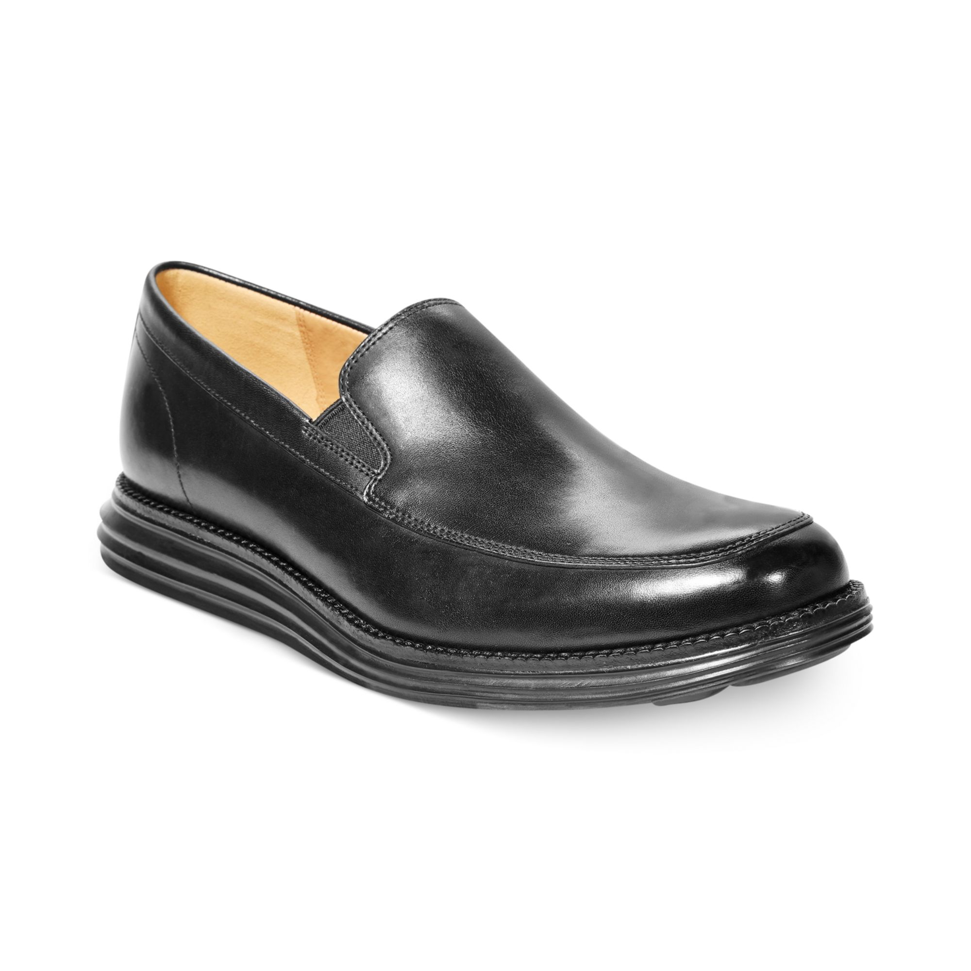 Cole Haan Lunar Grand Venetian Loafers in Black for Men | Lyst