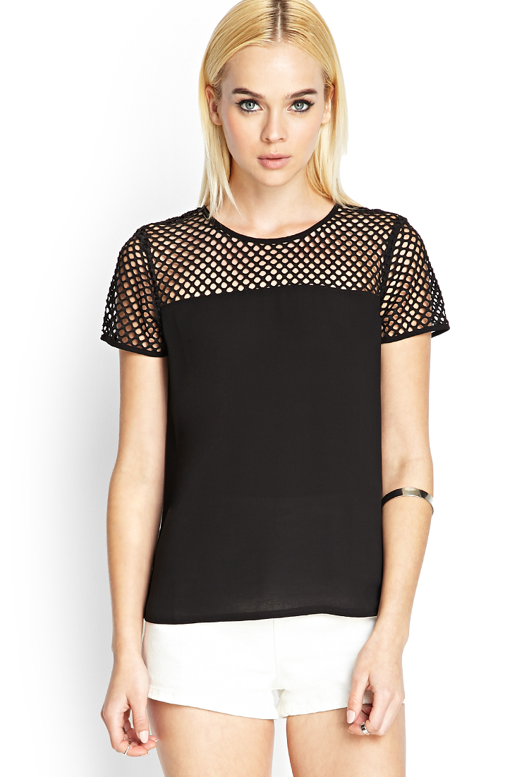 woven top forever 21