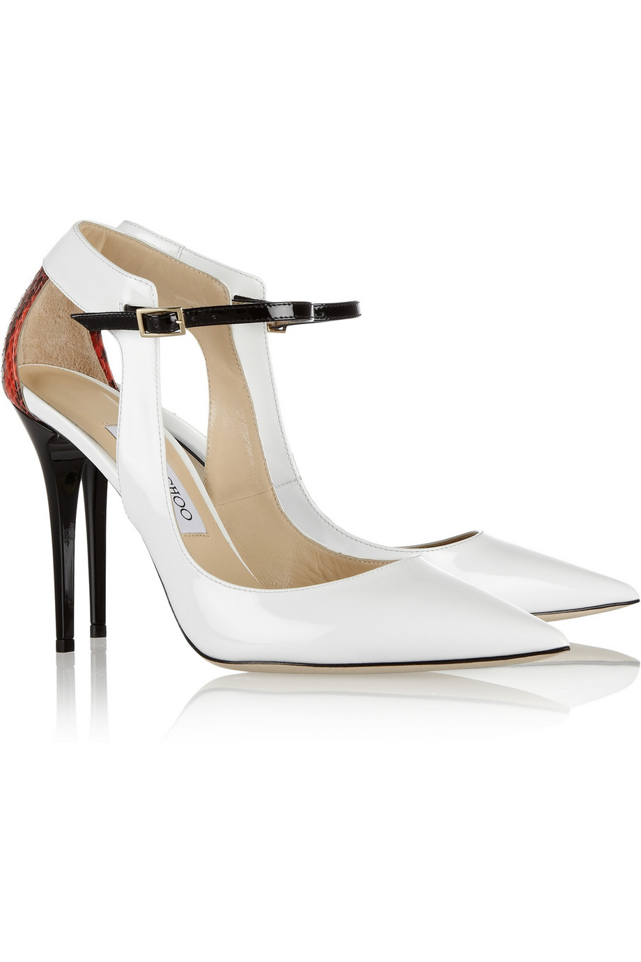 jimmy choo white satin