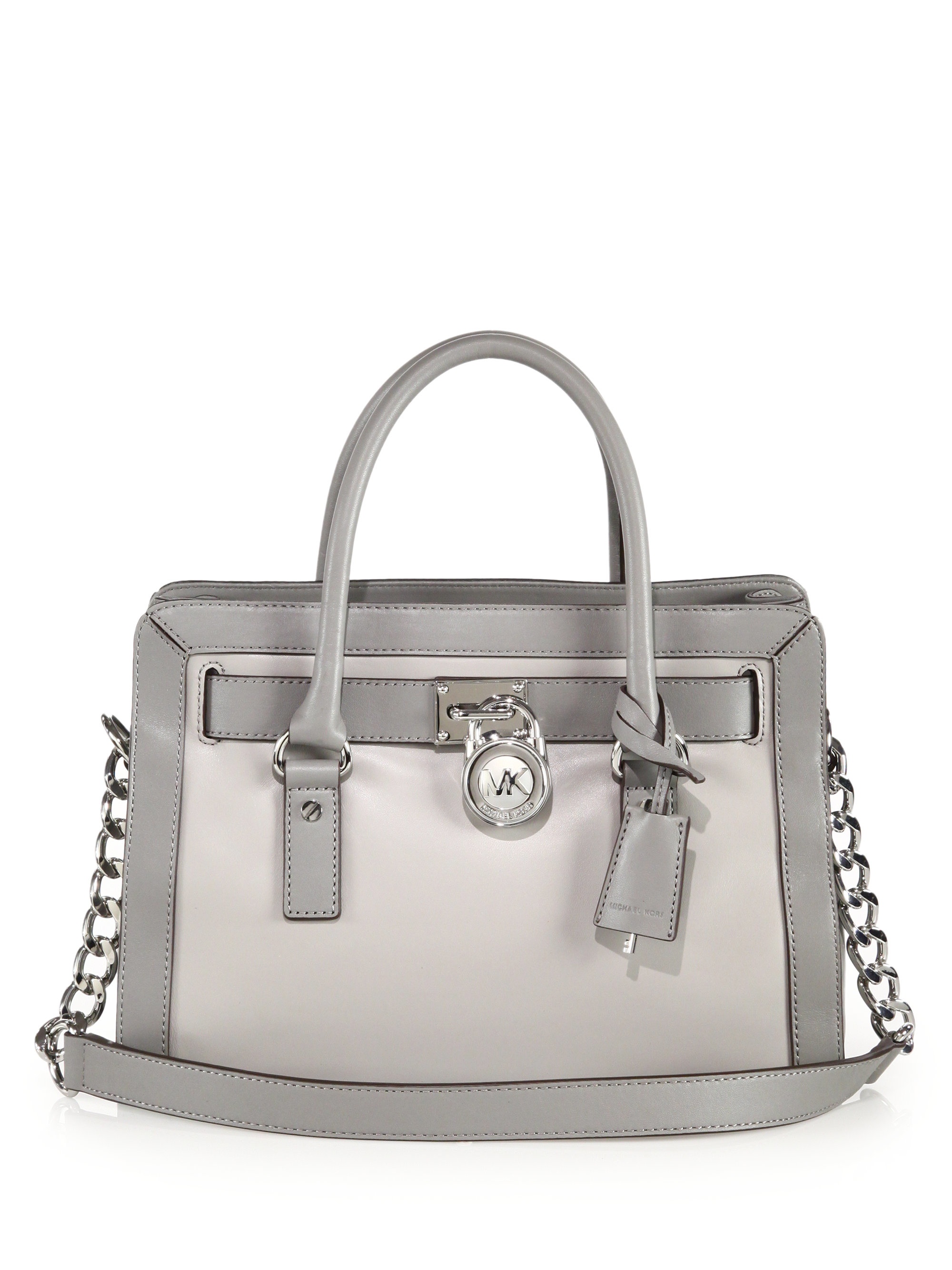 michael kors two tone tote bag