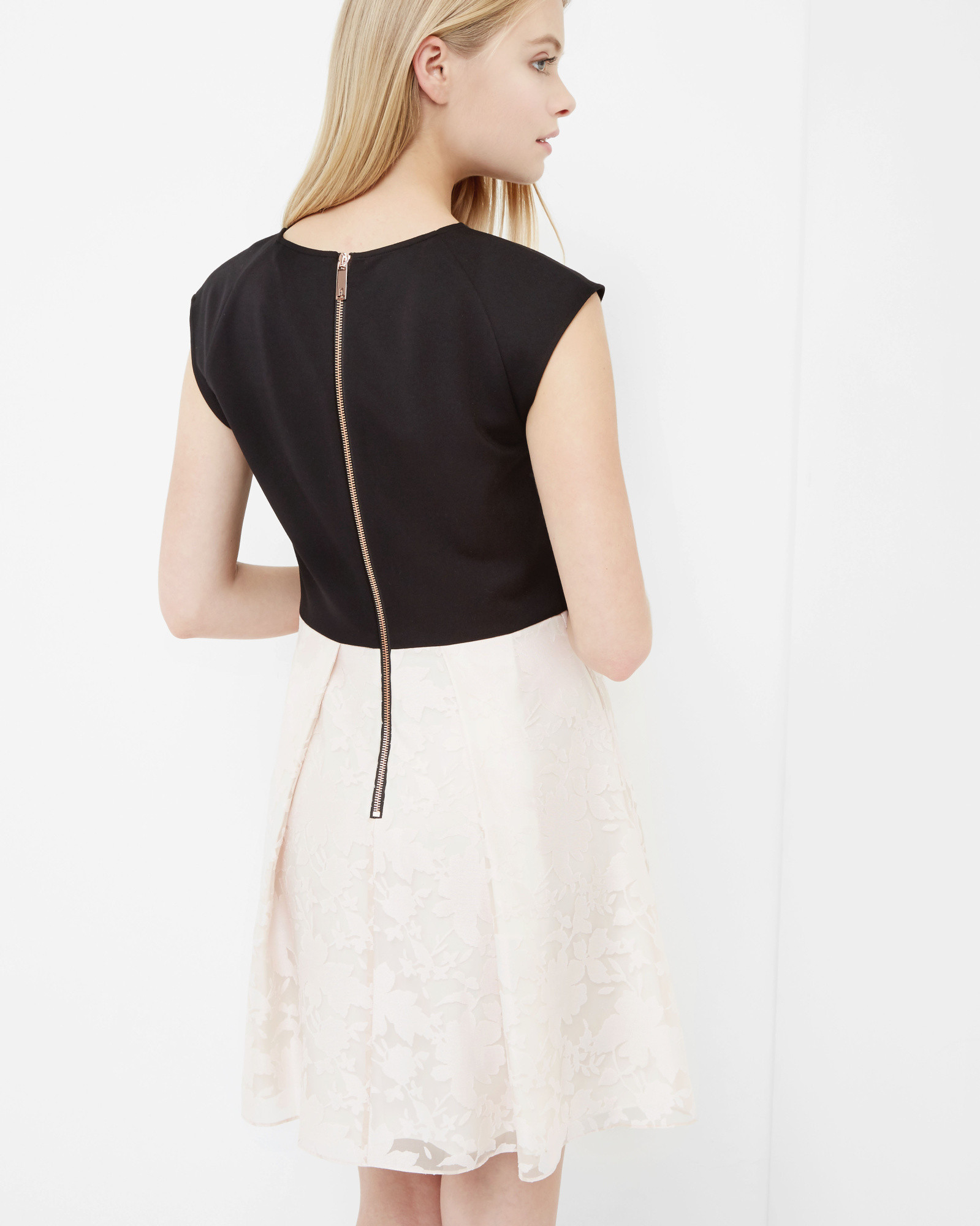 ted baker black and pink dress