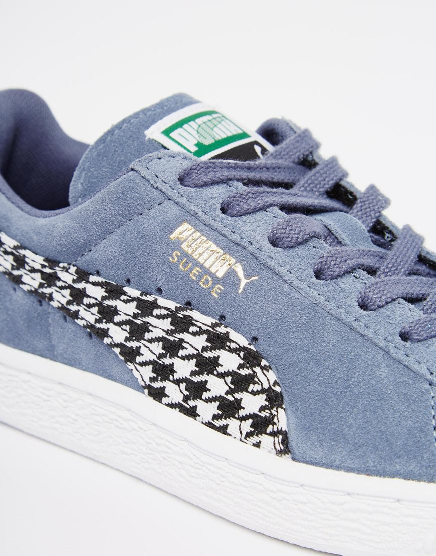 puma suede classic houndstooth trainers