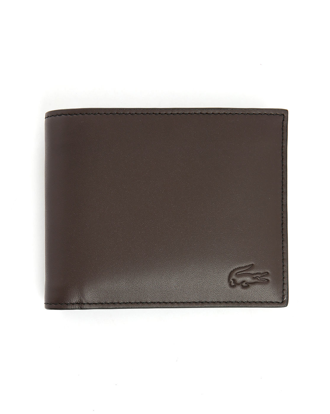Lacoste Brown Leather Wallet in Brown for Men | Lyst