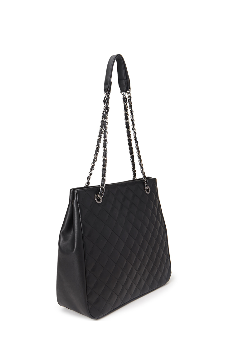 black quilted bag forever 21