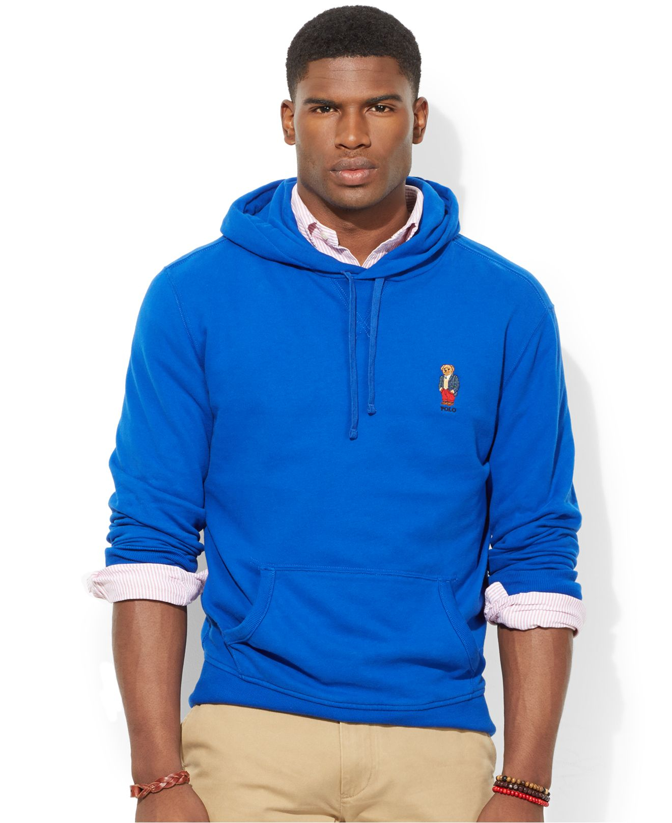 Polo Ralph Lauren Bear Fleece Hoodie - Preppy Polo Bear in Blue for Men