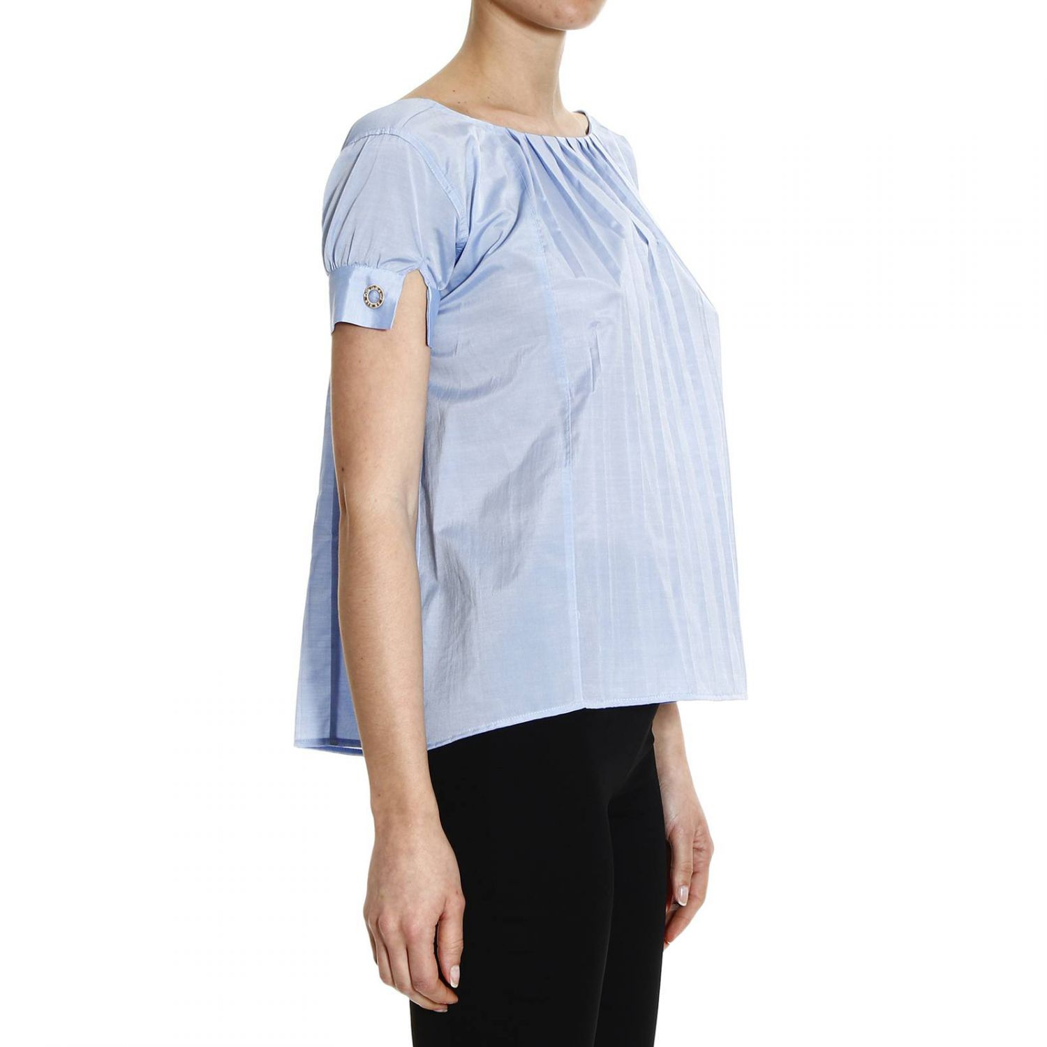 sky blue half sleeve shirt