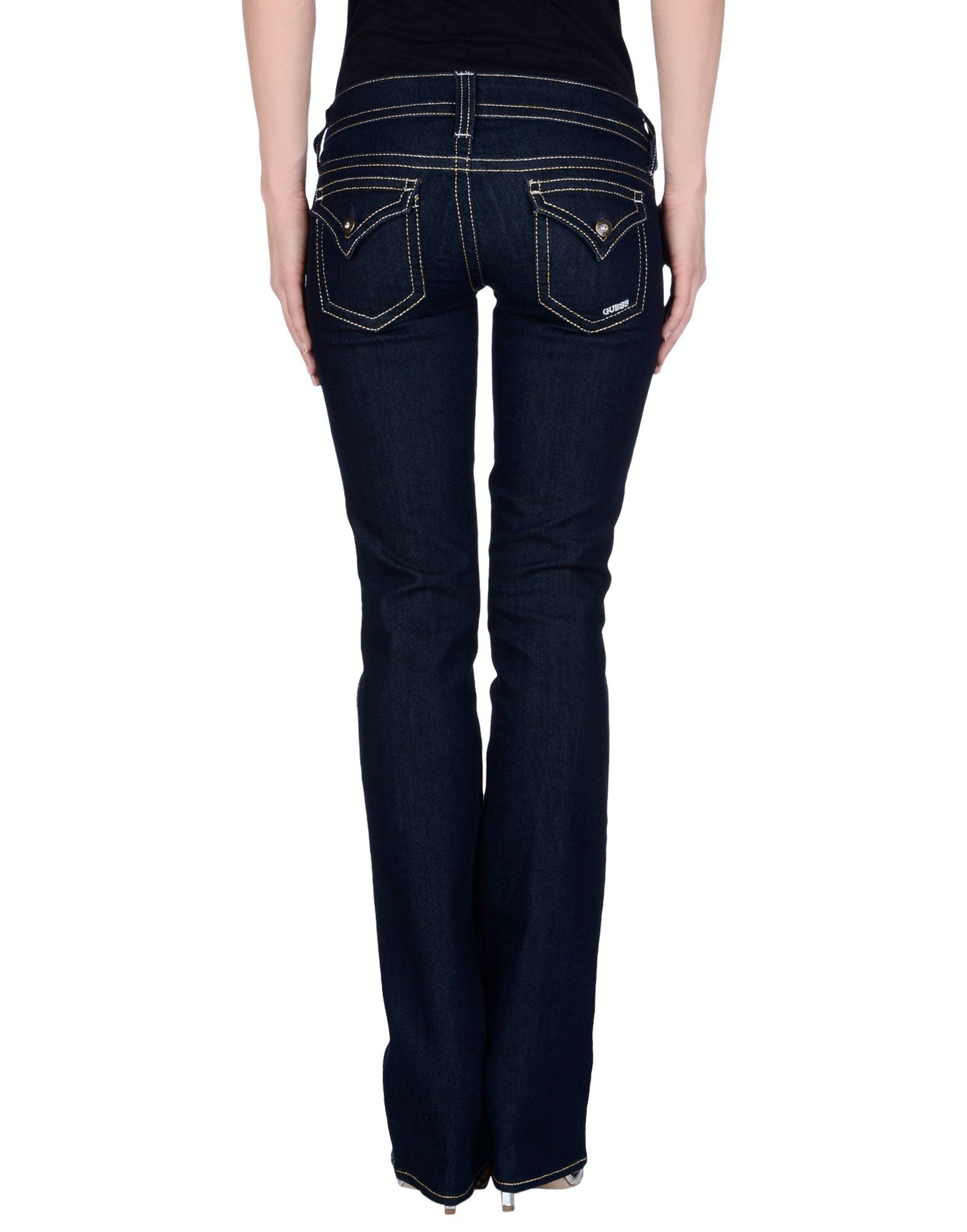 Lyst - Guess Denim Trousers in Blue