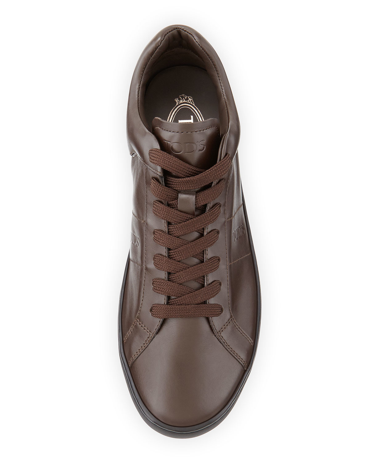 tod's men's leather sneakers