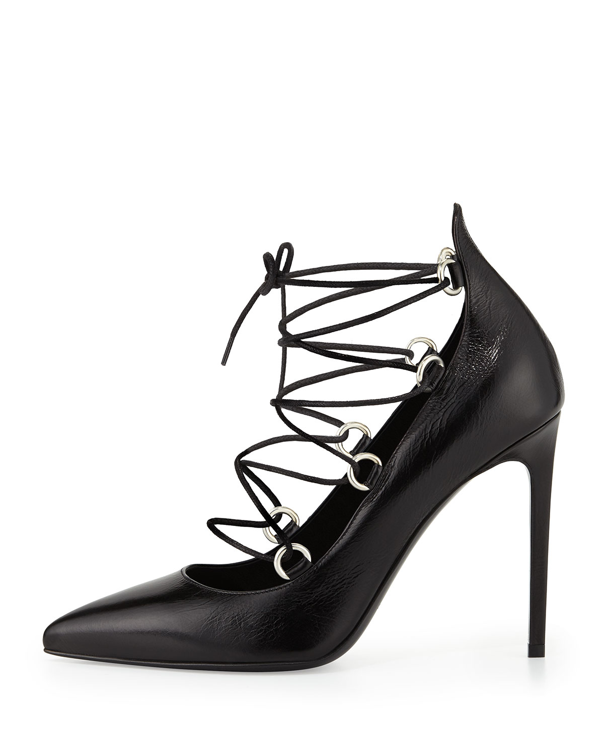 mens black lace up pumps