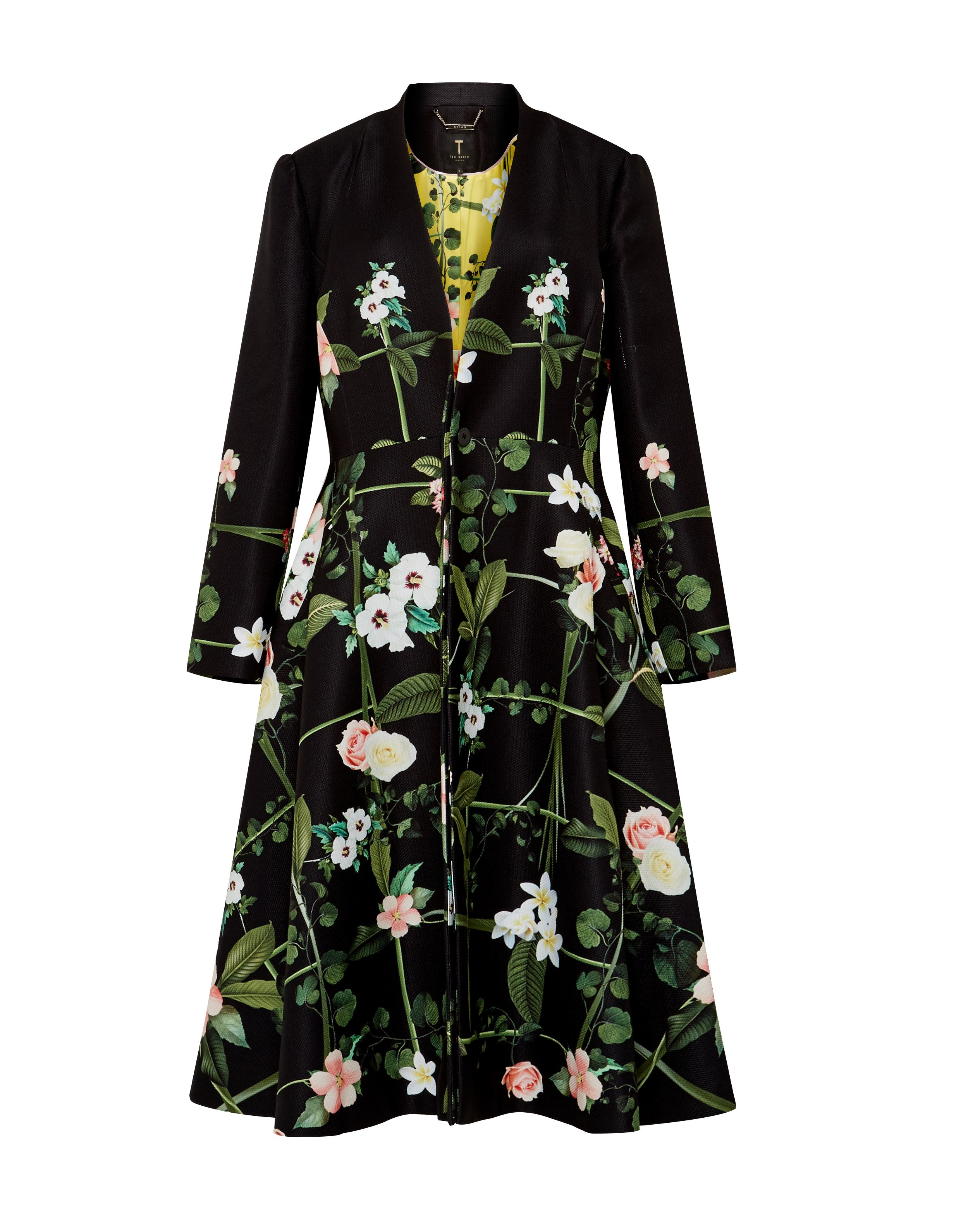 Ted baker Giova Floral Coat Lyst