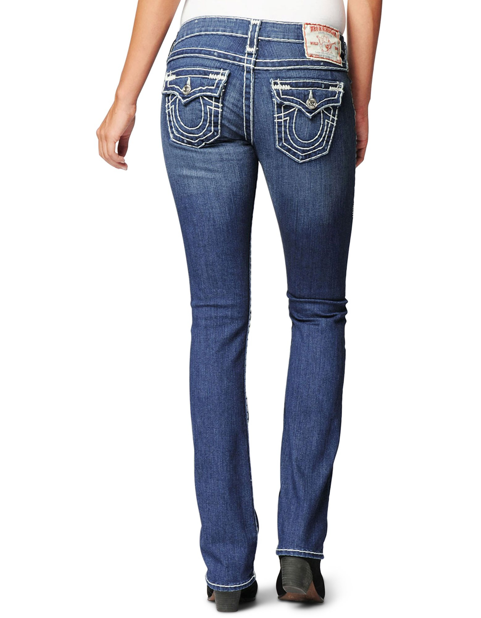 True religion Womens Billy Natural Super T Jean in Blue (Horseshoe