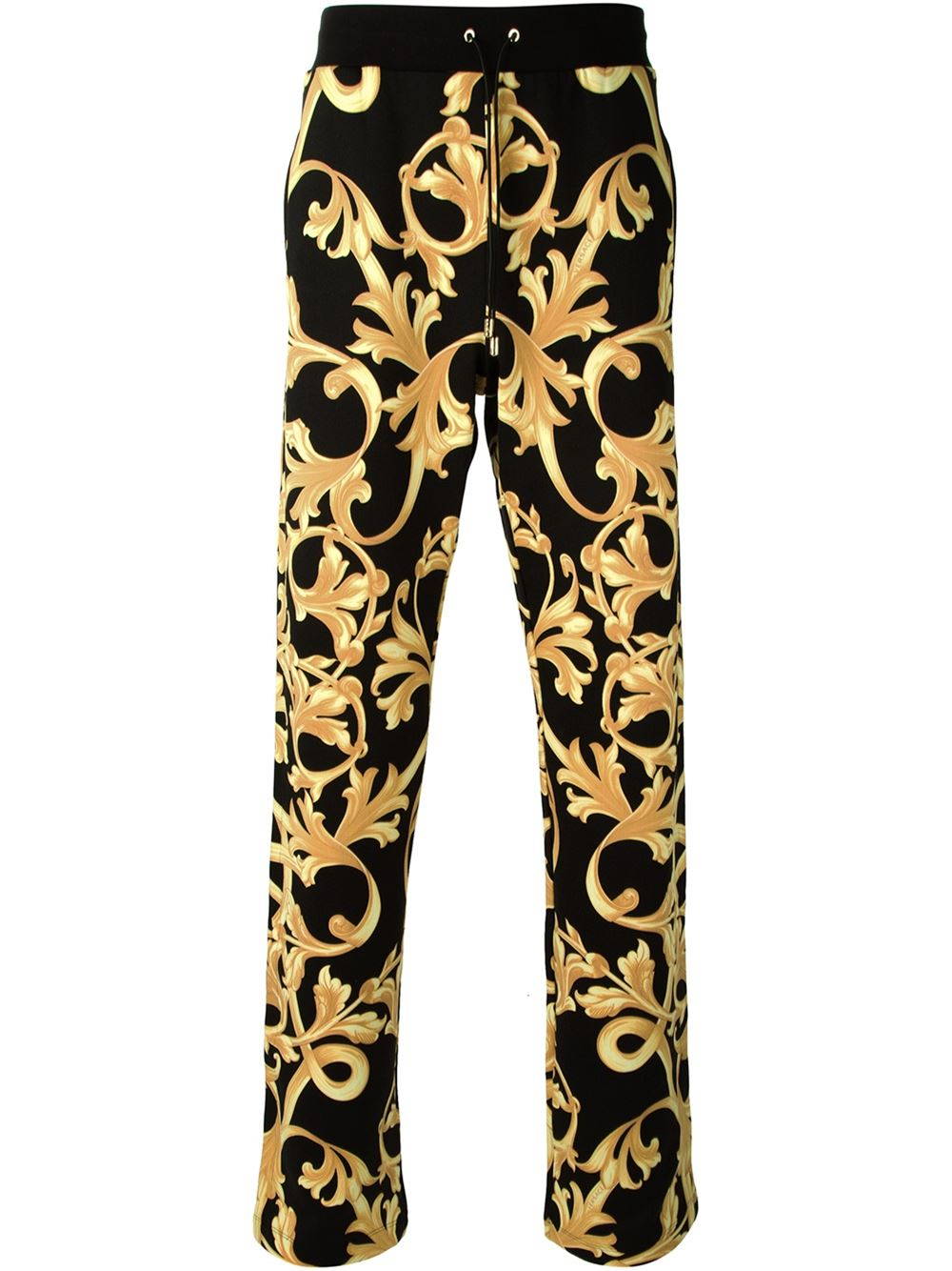 Versace Baroque Print Track Pants in Black for Men - Save 51% | Lyst