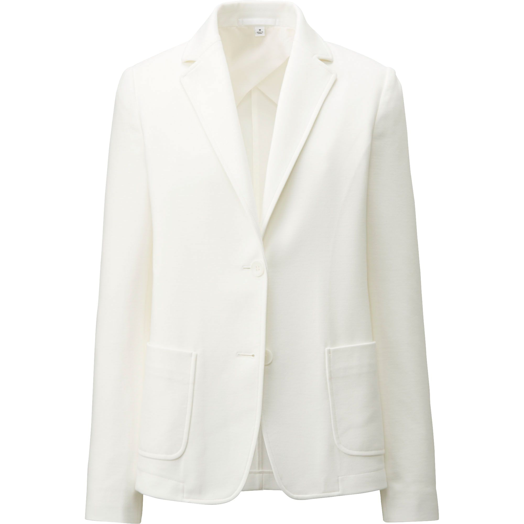 Uniqlo Women Soft Jersey Jacket in White (OFF WHITE)
