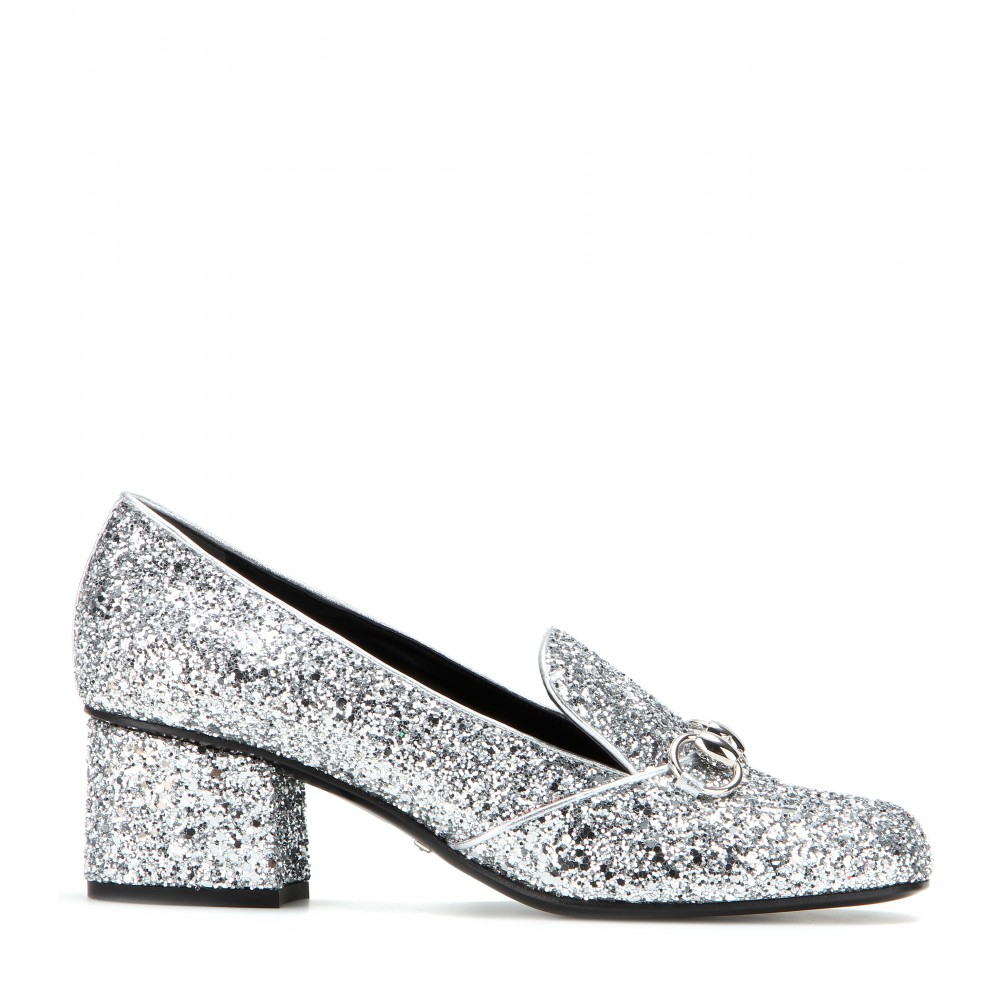 gucci glitter heels