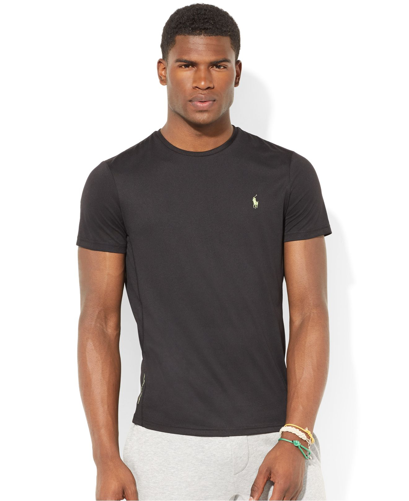 Polo Ralph Lauren Performance Jersey T-Shirt in Gray for Men - Lyst