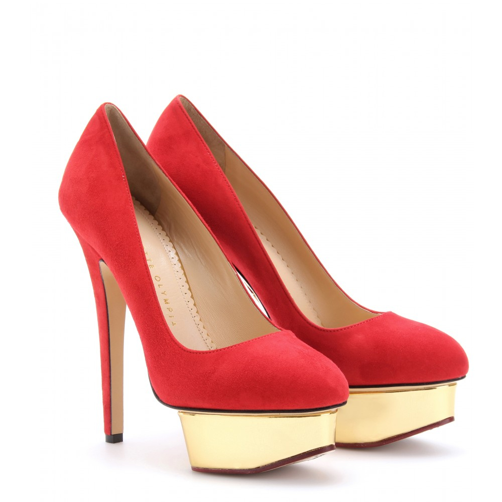 Charlotte Olympia Dolly Suede Platform 