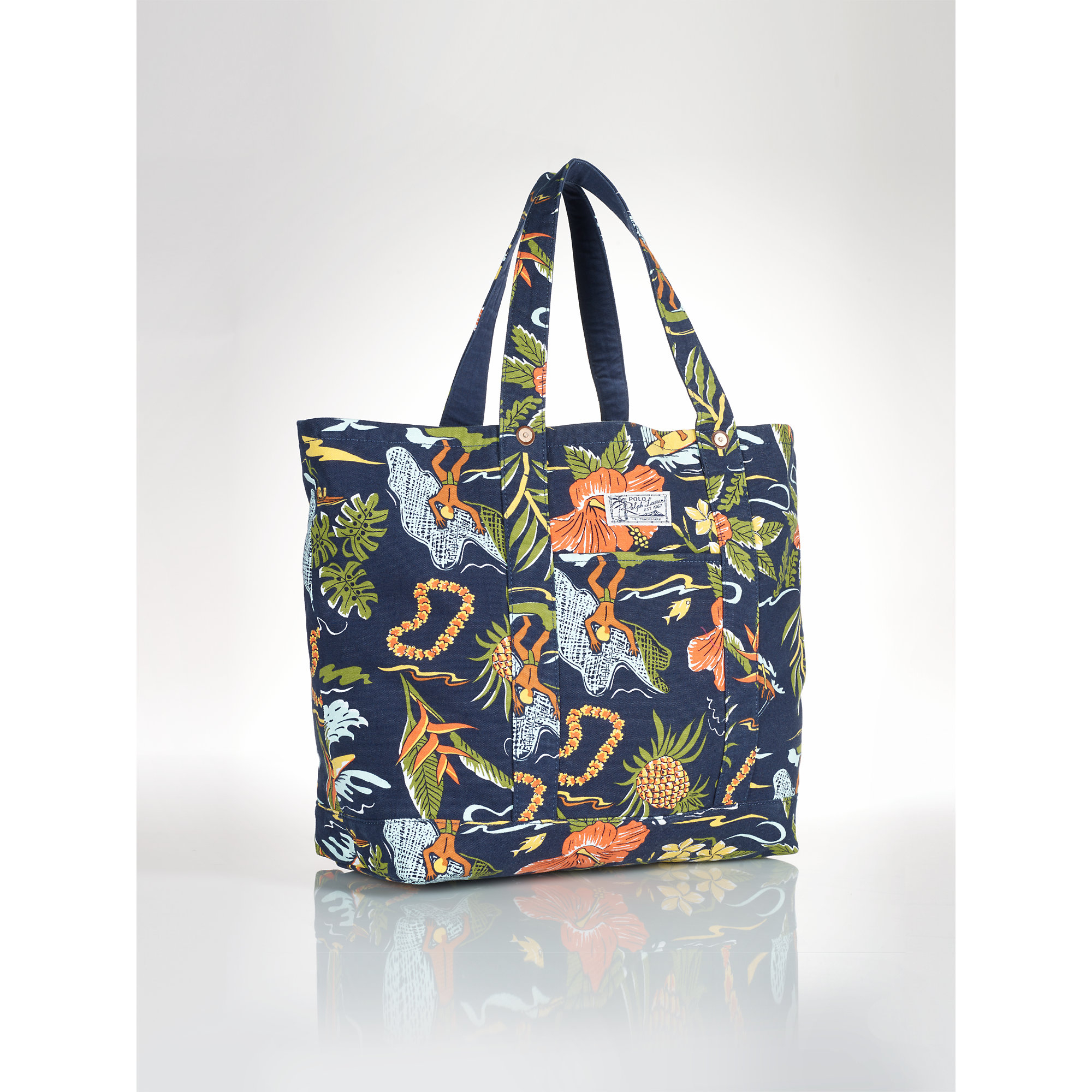 polo ralph lauren canvas tote