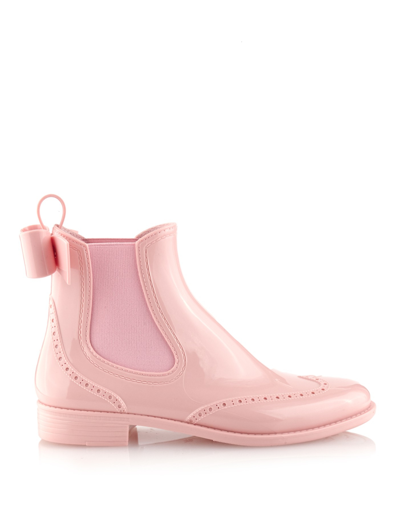 light pink chelsea boots