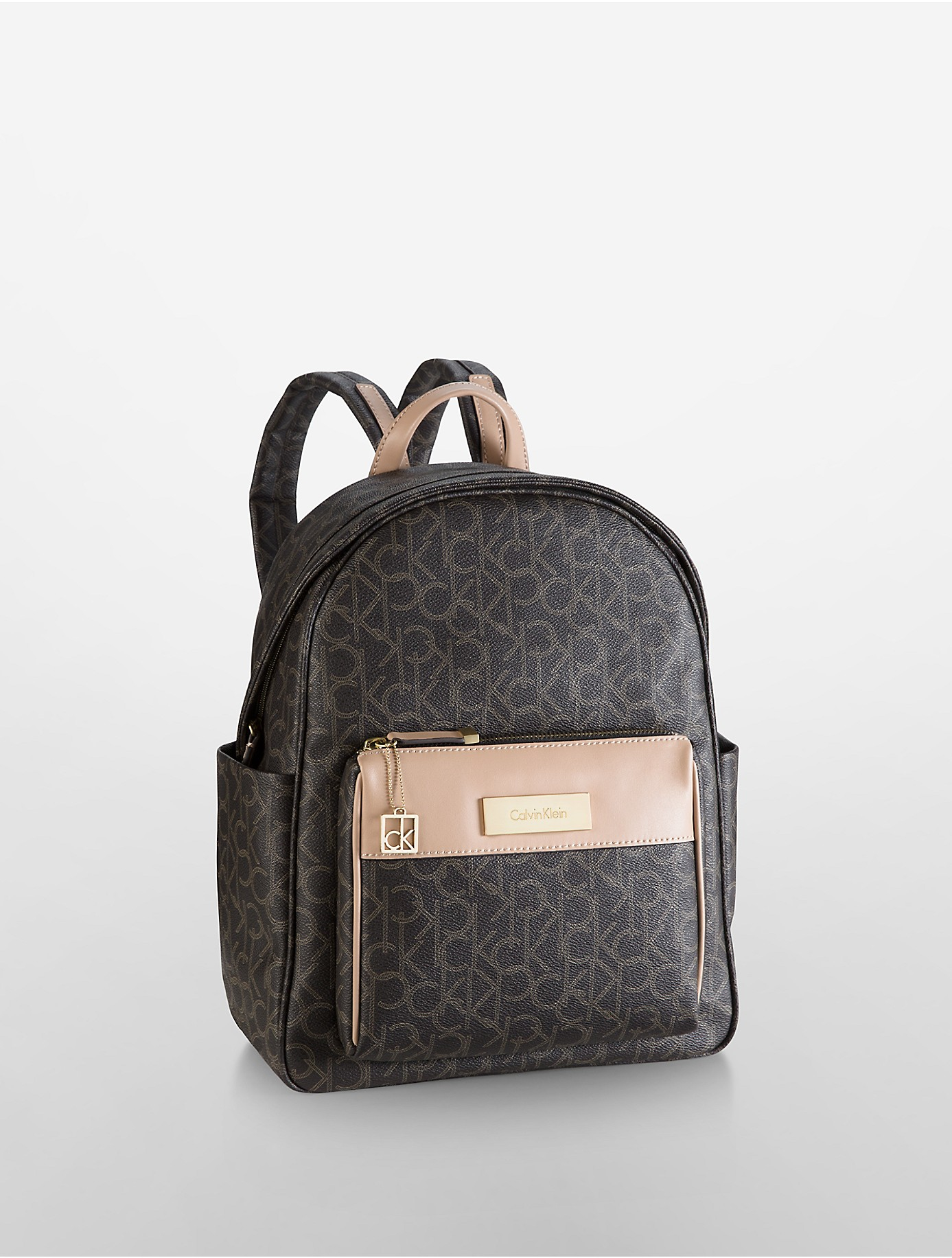 Calvin Klein Leather Jordan Logo Utility Backpack in Brown for Men - Lyst